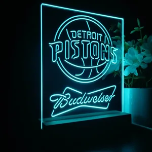 Detroit Pistons Budweiser LED Desk Light