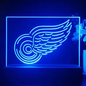 Detroit Red Wings Logo 1 LED Desk Light