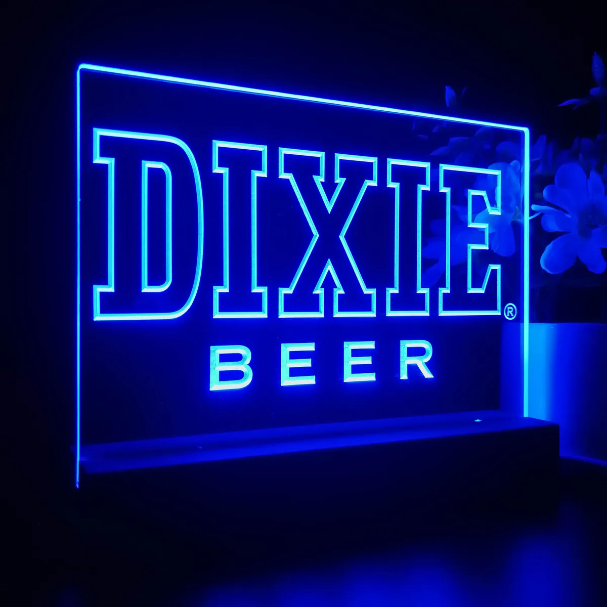 Dixie Beer Banner 1 LED Desk Light