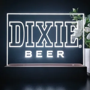 Dixie Beer Banner 1 LED Desk Light