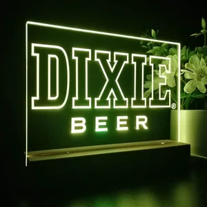 Dixie Beer Banner 1 LED Desk Light
