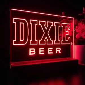 Dixie Beer Banner 1 LED Desk Light