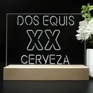 Dos Equis Logo 1 LED Desk Light