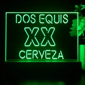 Dos Equis Logo 1 LED Desk Light
