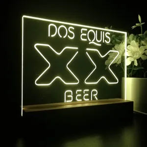 Dos Equis Logo 2 LED Desk Light