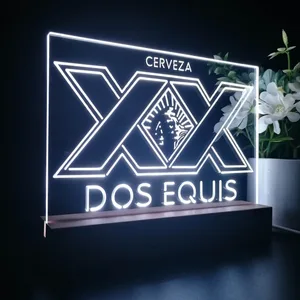 Dos Equis Logo LED Desk Light