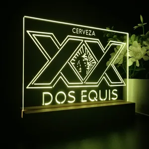 Dos Equis Logo LED Desk Light