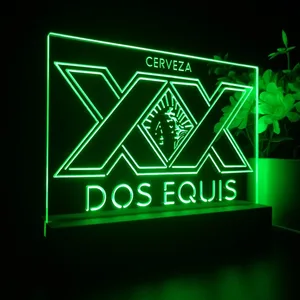 Dos Equis Logo LED Desk Light