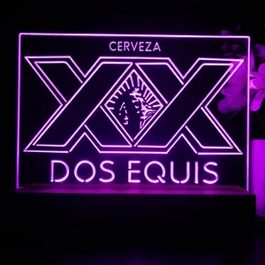 Dos Equis Logo LED Desk Light
