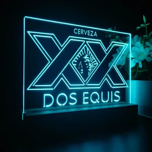 Dos Equis Logo LED Desk Light