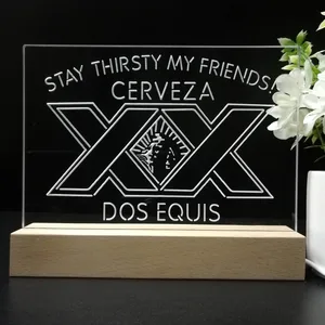 Dos Equis Stay Thirsty My Friends LED Desk Light