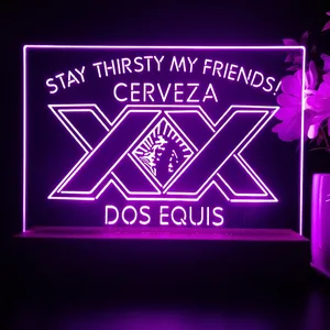 Dos Equis Stay Thirsty My Friends LED Desk Light