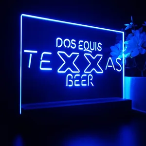 Dos Equis Texas Beer LED Desk Light
