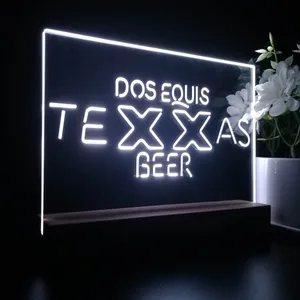Dos Equis Texas Beer LED Desk Light