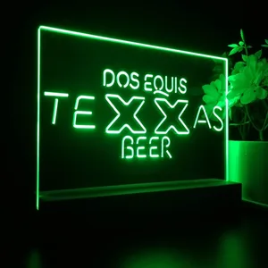 Dos Equis Texas Beer LED Desk Light