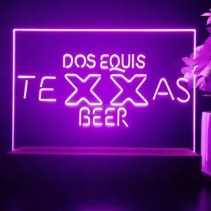 Dos Equis Texas Beer LED Desk Light