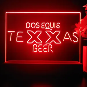 Dos Equis Texas Beer LED Desk Light