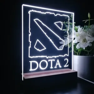 Dota 2 Logo LED Desk Light
