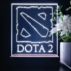 Dota 2 Logo LED Desk Light