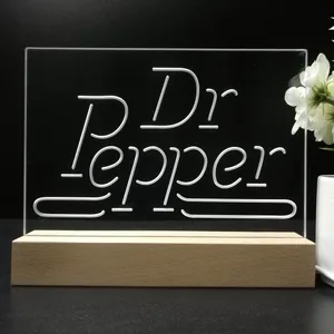 Dr. Pepper Banner LED Desk Light