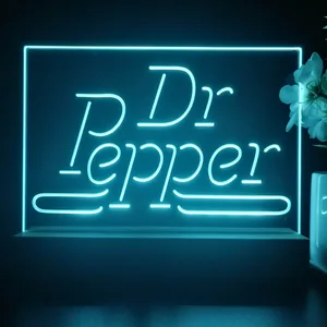 Dr. Pepper Banner LED Desk Light