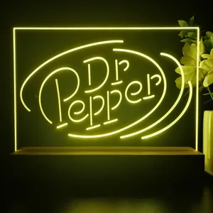 Dr. Pepper Circle Banner LED Desk Light