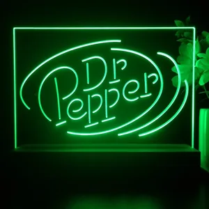 Dr. Pepper Circle Banner LED Desk Light