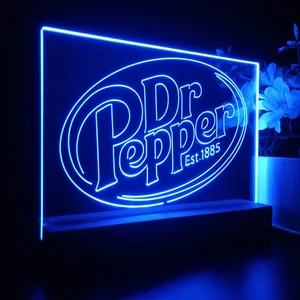 Dr. Pepper Logo LED Desk Light