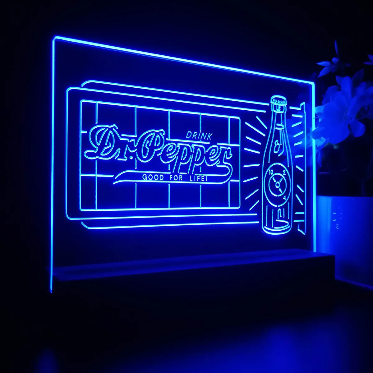 Dr. Pepper Novelty Bottle LED Desk Light
