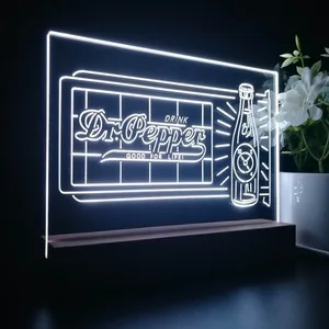 Dr. Pepper Novelty Bottle LED Desk Light