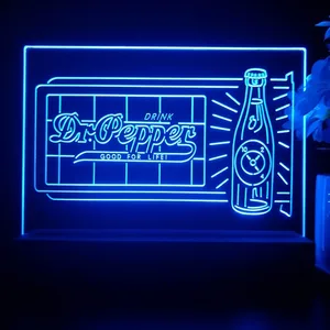 Dr. Pepper Novelty Bottle LED Desk Light