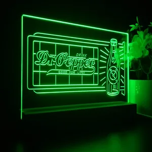 Dr. Pepper Novelty Bottle LED Desk Light