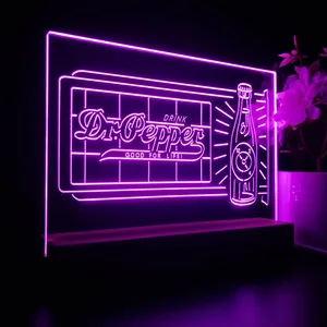 Dr. Pepper Novelty Bottle LED Desk Light