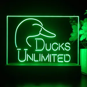 Ducks Unlimited Logo LED Desk Light