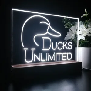 Ducks Unlimited Logo LED Desk Light
