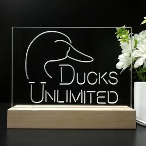 Ducks Unlimited Logo LED Desk Light