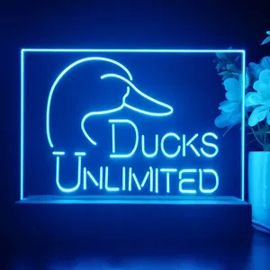 Ducks Unlimited Logo LED Desk Light