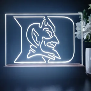 Duke Blue Devils Logo LED Desk Light