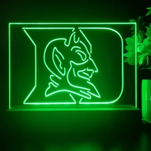 Duke Blue Devils Logo LED Desk Light