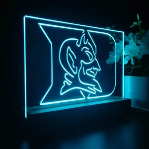 Duke Blue Devils Logo LED Desk Light