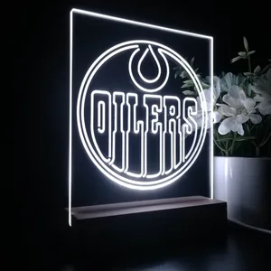 Edmonton Oilers Logo LED Desk Light