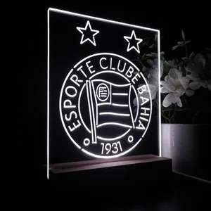 Esporte Clube Bahia Logo LED Desk Light
