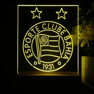 Esporte Clube Bahia Logo LED Desk Light