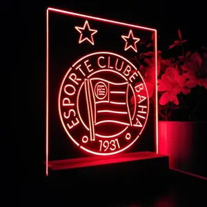 Esporte Clube Bahia Logo LED Desk Light