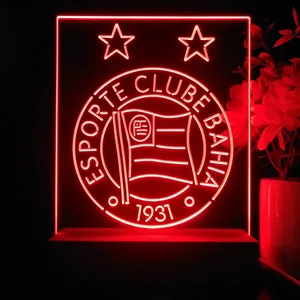 Esporte Clube Bahia Logo LED Desk Light