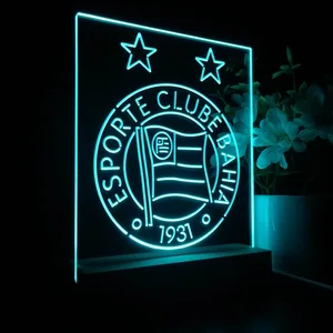 Esporte Clube Bahia Logo LED Desk Light