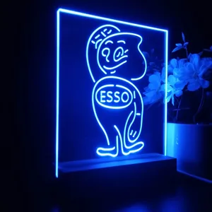 Esso Oil Drop Logo LED Desk Light