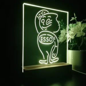 Esso Oil Drop Logo LED Desk Light