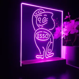 Esso Oil Drop Logo LED Desk Light