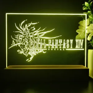 Final Fantasy XIV Banner LED Desk Light